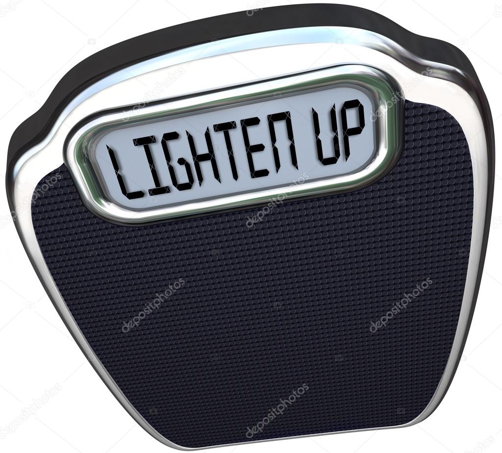 Ligthen Up Words Scale Cheer Your Mood Lose Weight