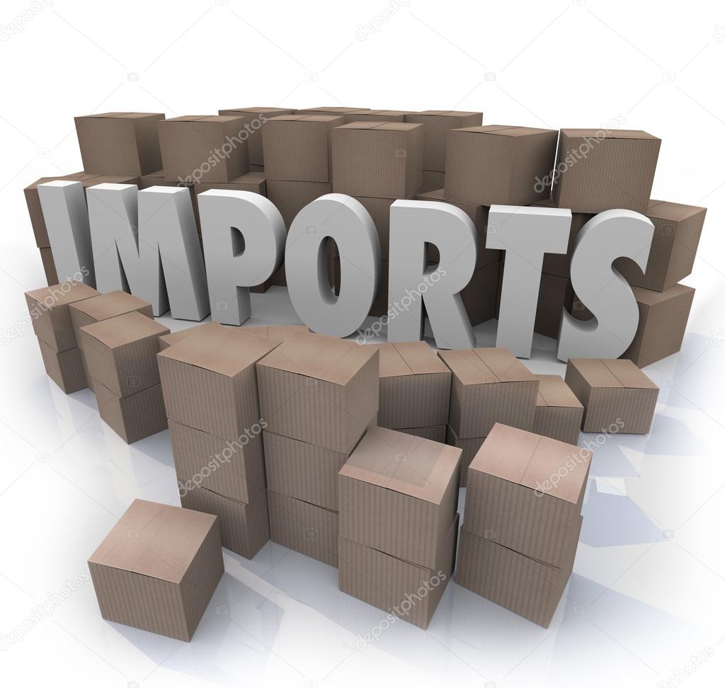 Imports Cardboard Boxes International Trade Warehouse