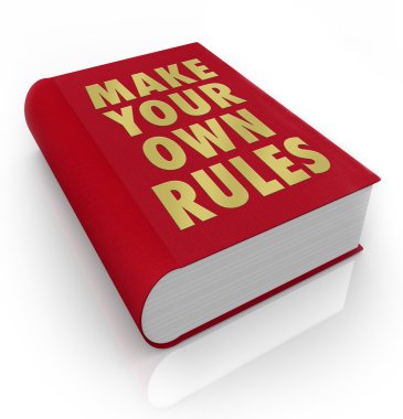 Make Your Own Rules Book Take Charge of LIfe clipart