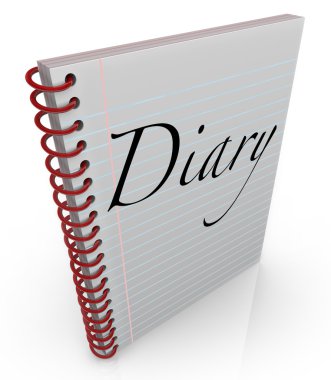Günlük defter anı günlüğü sarmal bağlı