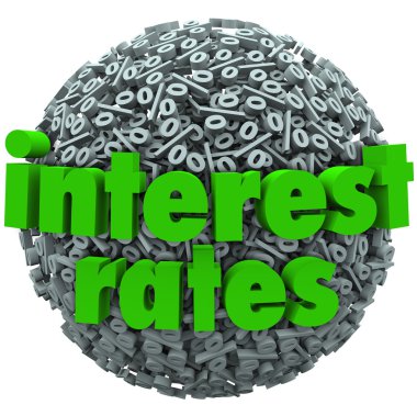 Interest Rates Percent Sign Symbol Sphere Mortgage Loan clipart