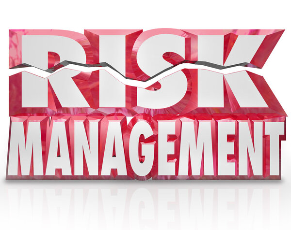 Risk Management 3d Words Reducing Danger Minimize Liability