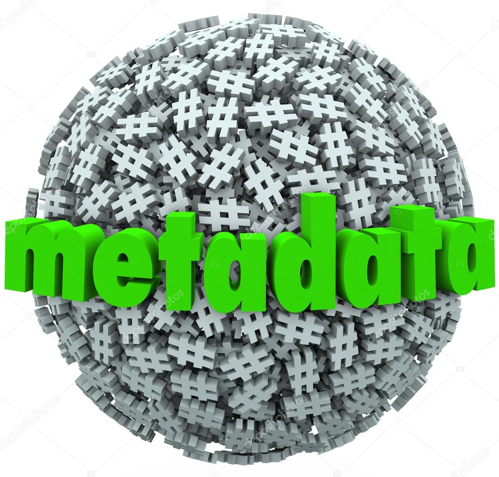 Meta Data Number Pound Hash Tag Sphere Metadata Hashtags