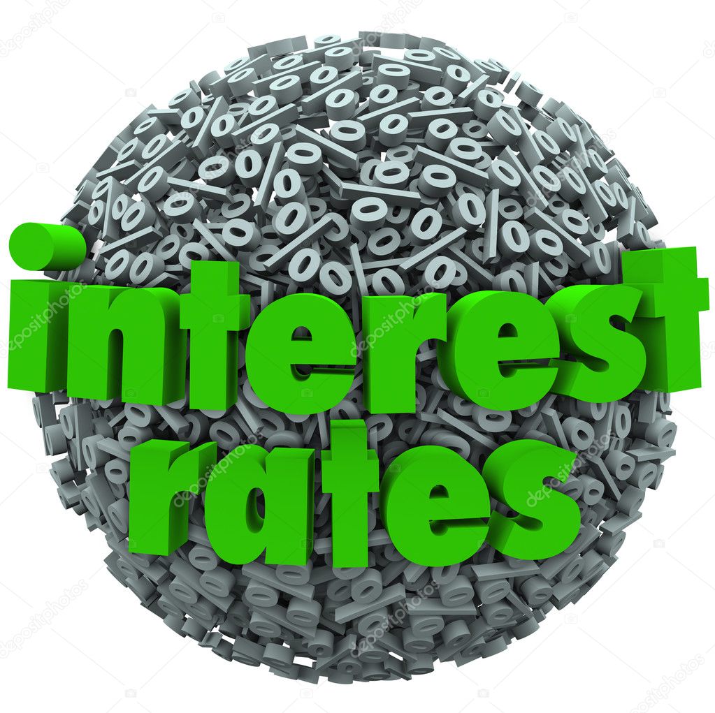 Interest Rates Percent Sign Symbol Sphere Mortgage Loan
