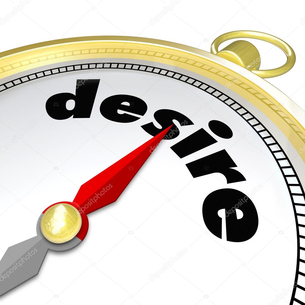 Desire Word Compass Pointing To Passion Wants Needs Stock Photo desire-word-compass-pointing-to-passion-wants-needs-stock-photo