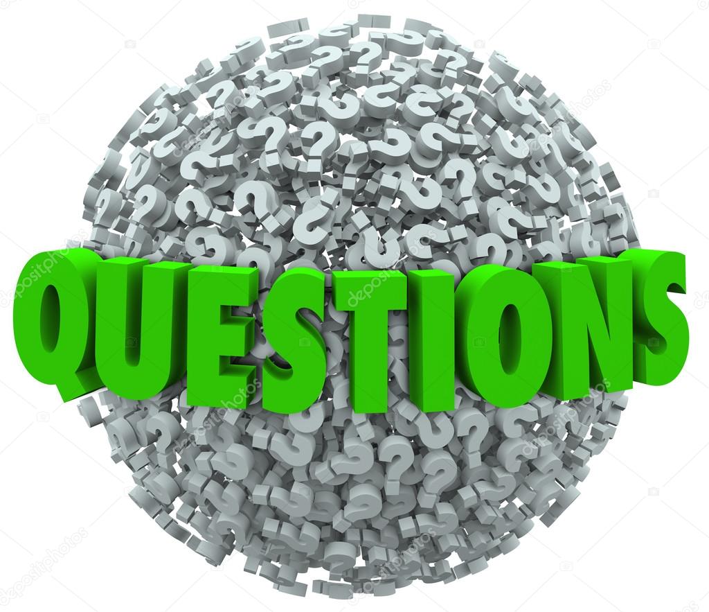 Questions Word Question Mark Ball Asking for Answers