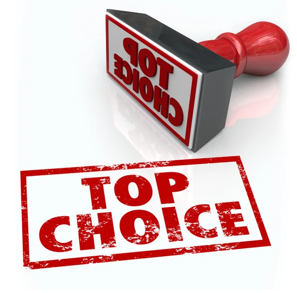 Top Choice Mejor producto Sello Revisión Opiniones Calificación — Foto de Stock