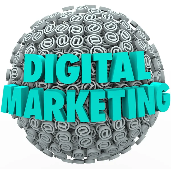 Marketing Digital Online Internet Campanha Web Outreach At Symbo — Fotografia de Stock