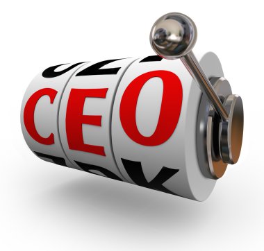 CEO Chief Executive Officer Search Recruitment Slot Machine clipart