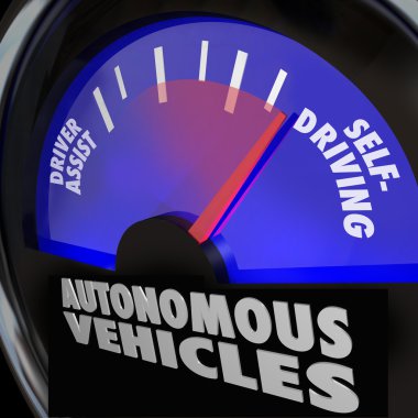 Autonomous Vehicles Self Driving Cars Gauge clipart