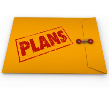Gizli belge zarf gizli bir operasyon planları