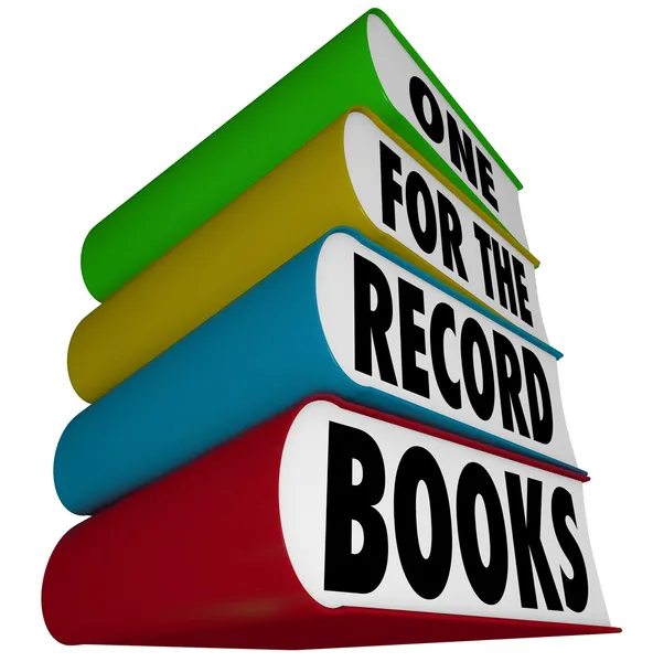 Uno per i libri di record Migliori prestazioni Breaking Speed Results — Foto Stock