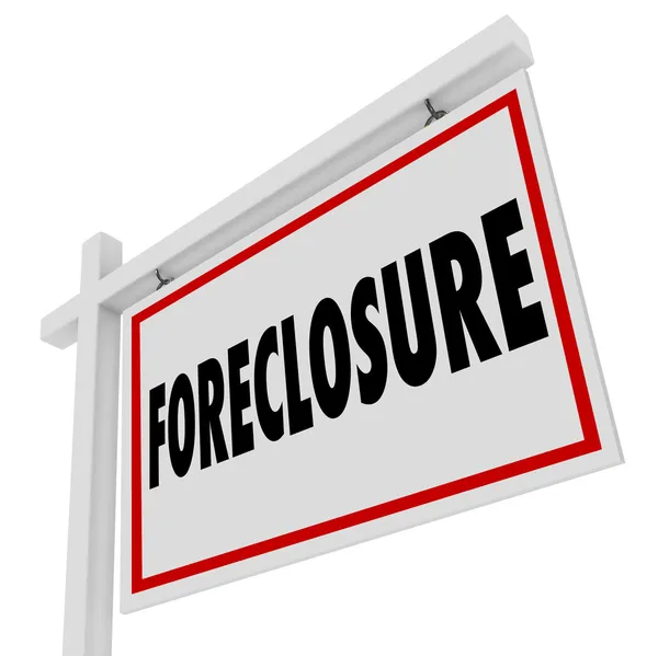 Foreclosure For Sale Real Estate Home Bank Default Mortgage — Stock Photo, Image