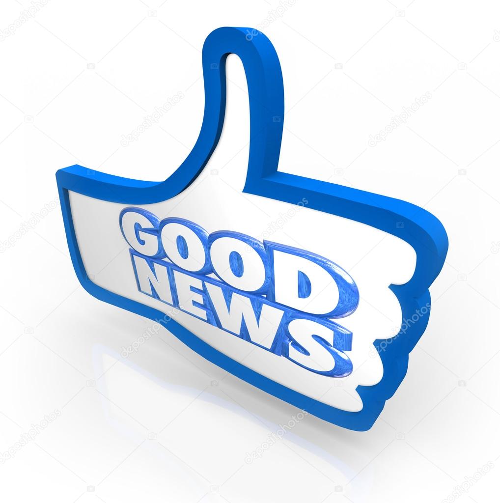 Good News Thumbs Up Like Announcement Important Update