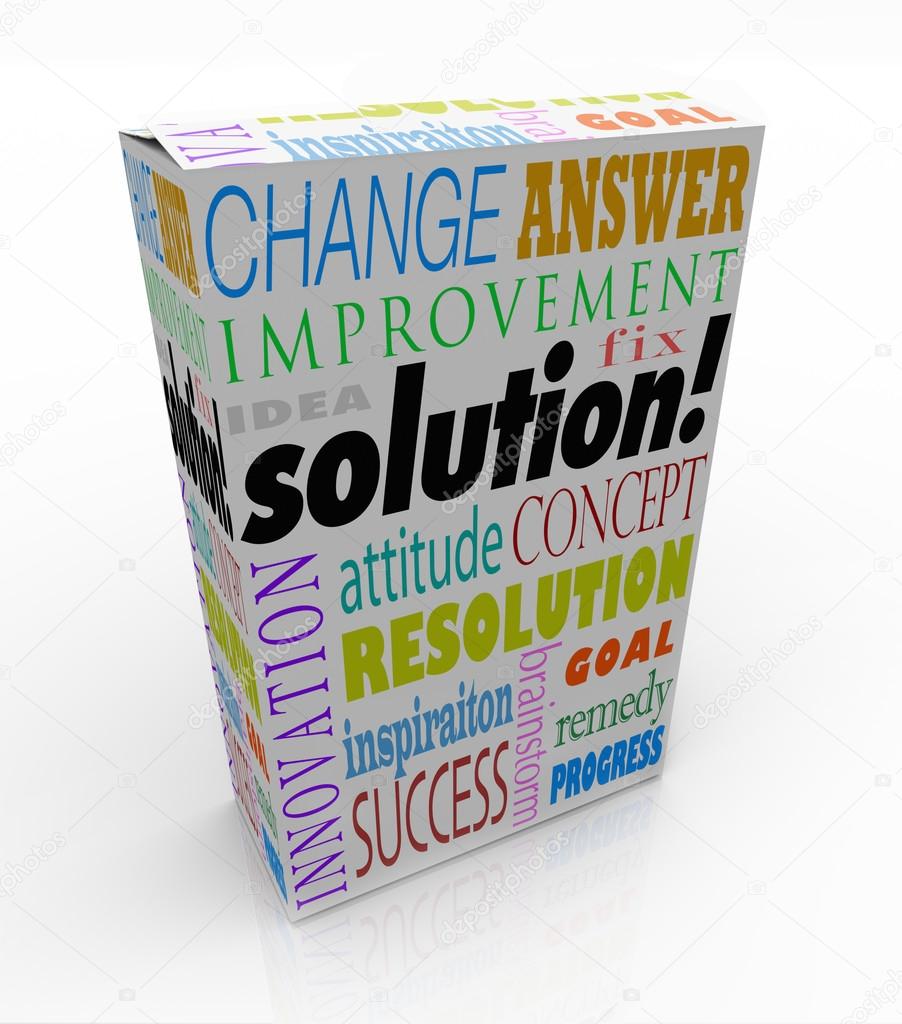 Off the Shelf Solution Product Box New Idea Answer