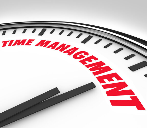 Time Management Words Clock Timer Management Hours
