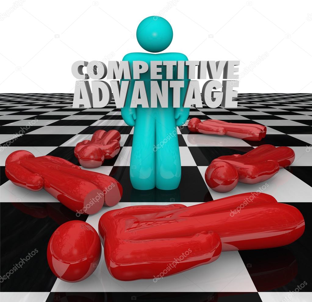 Competitive Advantage People Winner Stands Alone