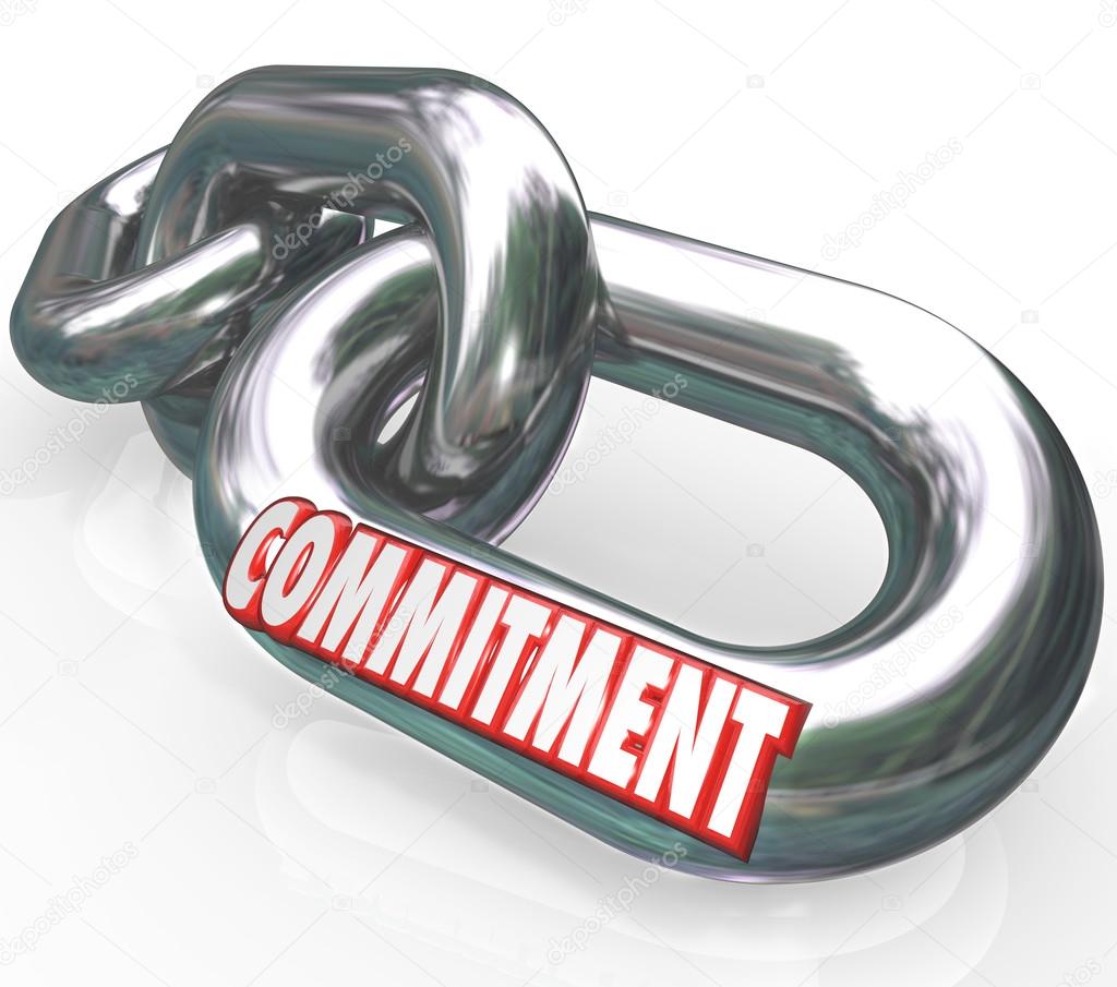 Commitment Word Chain Links Promise Loyalty