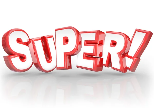 Super 3D Word Migliore scelta Potente grande complimento — Foto Stock