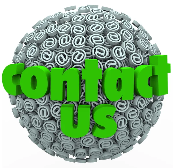 Contactez-nous Symbol Sphere Commentaires des clients — Photo