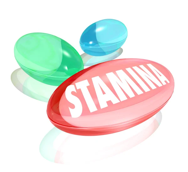 Stamina Word Capsule pilules Supplément médicamenteux — Photo