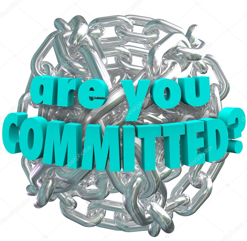 Are You Committed Chain Link Ball Determined Goal