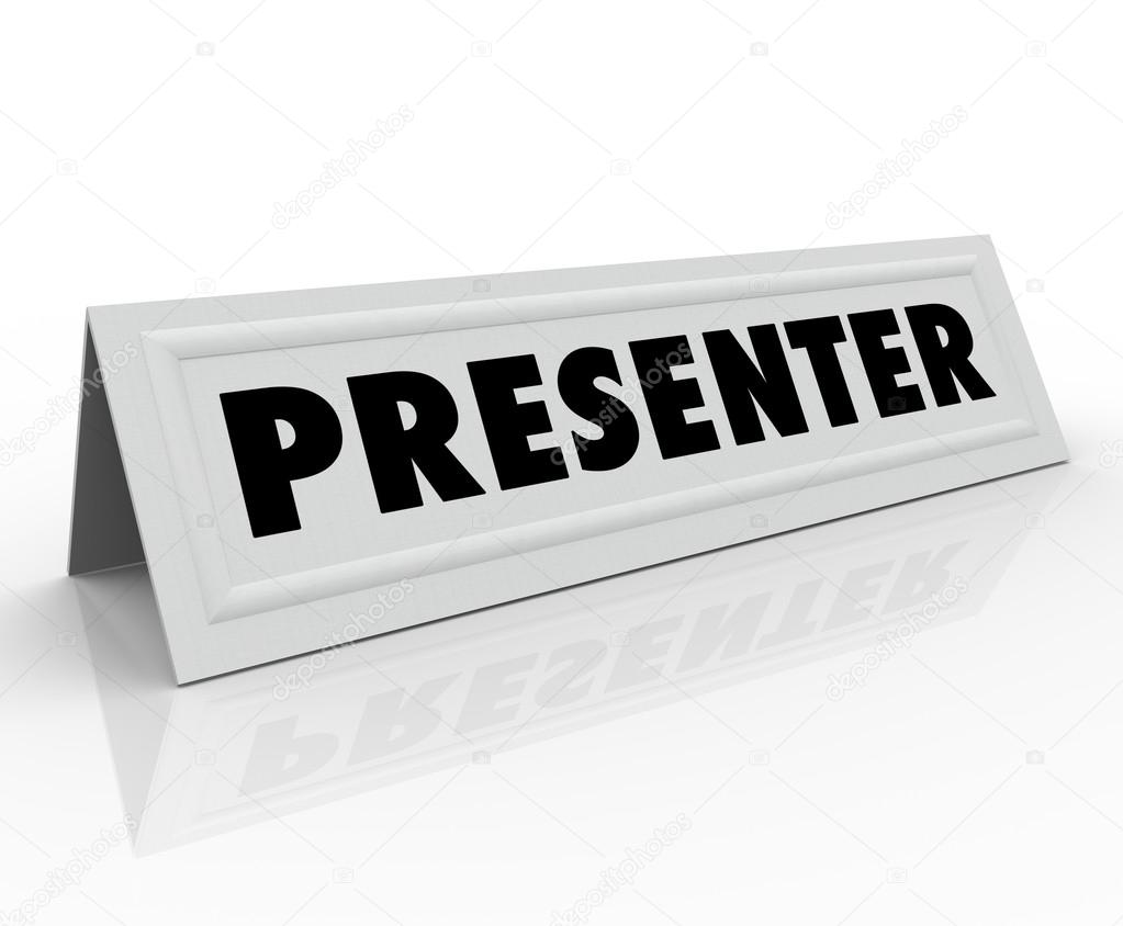 Presenter Name Tent Card Guest Speaker Spot
