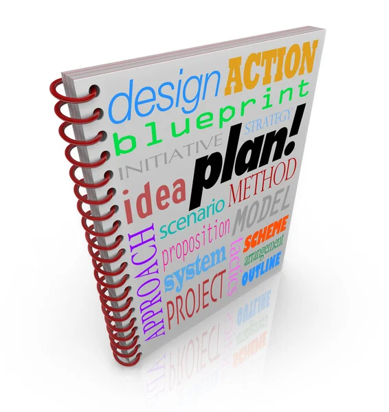 Plan Strategy Book Cover Business Planning — Stock Photo, Image