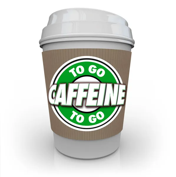 Koffein plast kaffekopp drink drive-thru att gå — Stockfoto