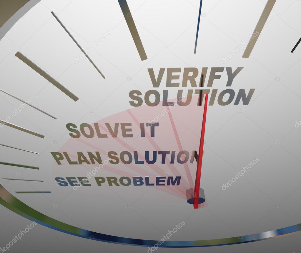 See Problem Plan Solution Solve Verify - Speedometer