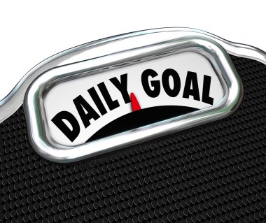 Daily Goal Scale Weight Loss Diet Plan clipart