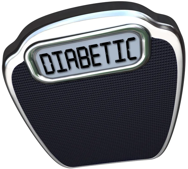 Diabetic Scale Weight Loss Diet Treatment — Stock Photo, Image