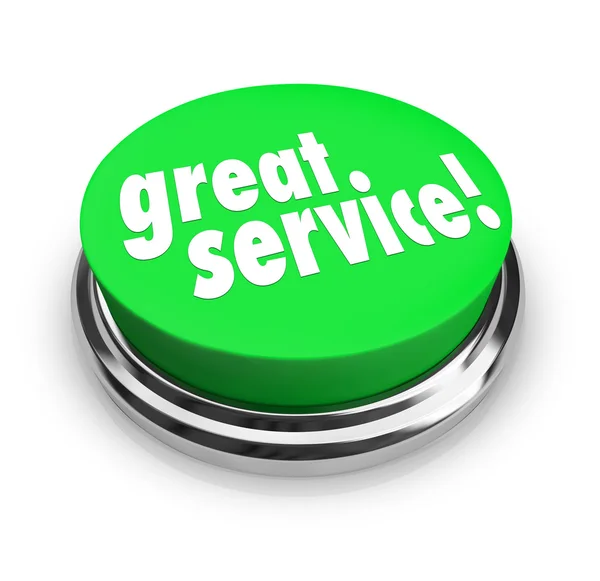 Grote dienst feedback reactie review knop — Stockfoto