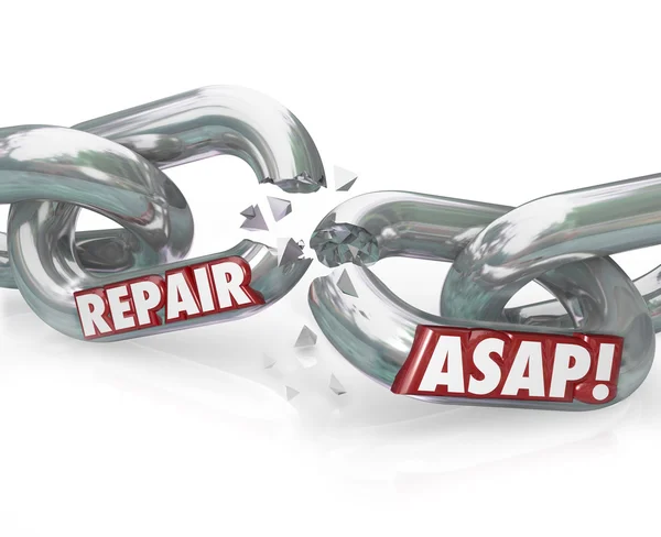 Riparazione ASAP Breaking Chain Links — Foto Stock