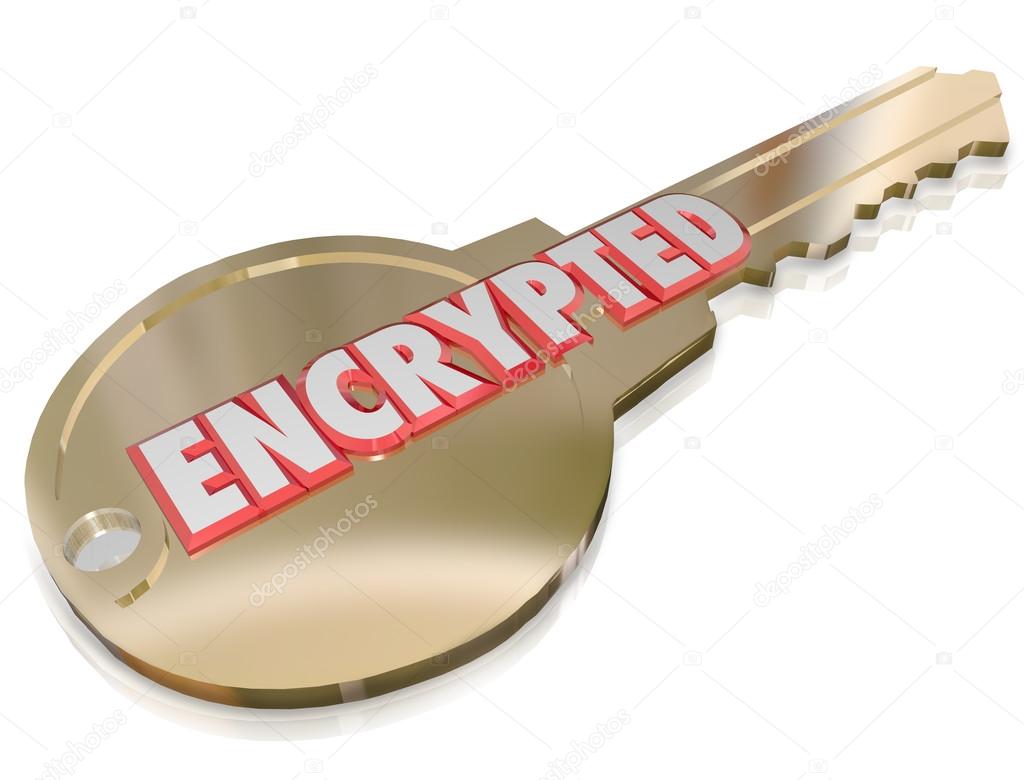 Encrypted Key Computer Cyber Crime Prevention Security