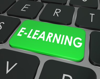 e-öğrenme bilgisayar klavye anahtar online eğitim okulu
