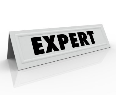 Expert Name Tent Card Guest Speaker Expertise Experience clipart