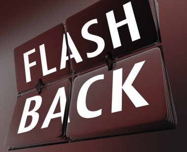 Zamanı geri çevirmek flashback kelimeler retro çini saat saygısız