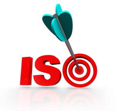 şirket onaylı ISO kelime acroynm hedef ok