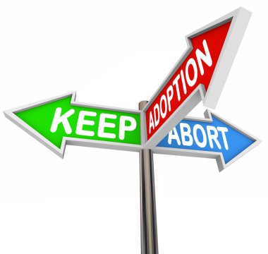 Keep Adoption Abort Pregnancy Options Choice clipart