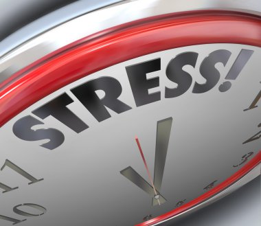 Stress Clock Time Deadline Countdown Alarm Reminder clipart