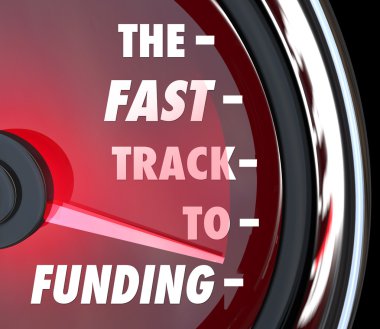 The Fast Track to Funding Speed Quick Funded Start Up clipart