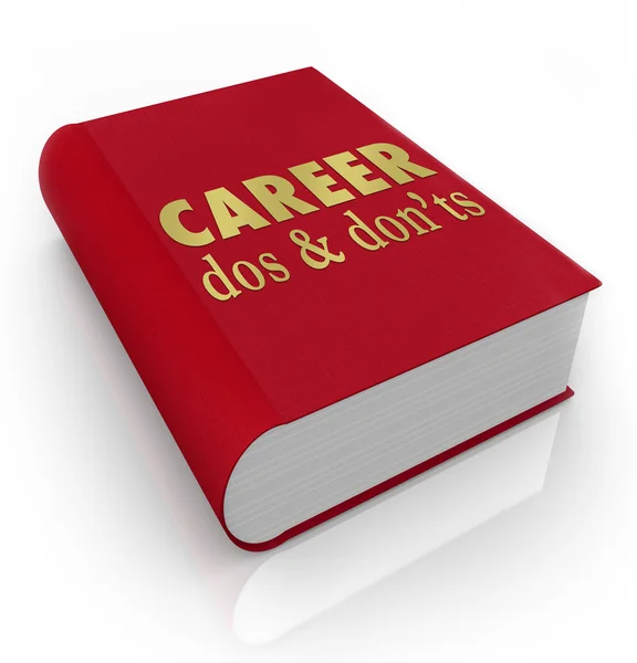 Career Dos Donts Book Manual Job Advice — Stock Photo, Image