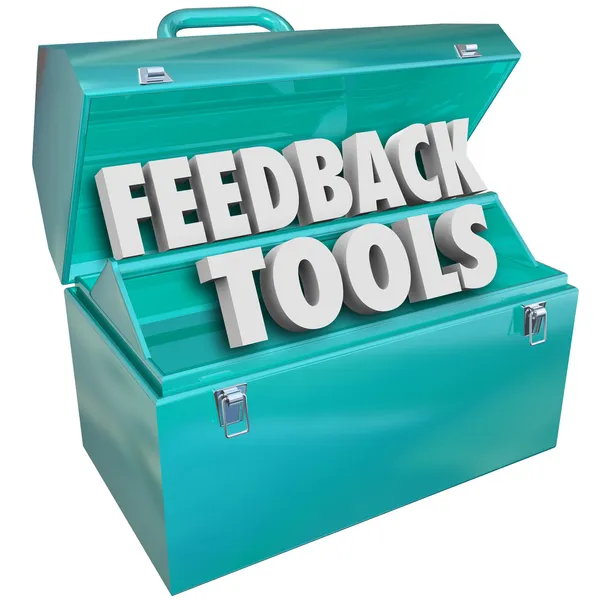 Feedback Tools Toolbox Comments Reviews Opinions — Stock Photo, Image