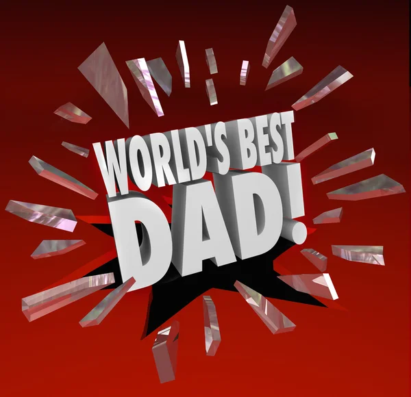 Melhor pai do mundo Pai Parenting Award Honra Top Father — Fotografia de Stock