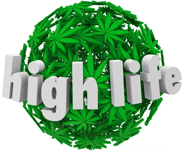 High Life Marijuana Sphere Ball Stoned Drug Use — Stock Photo, Image