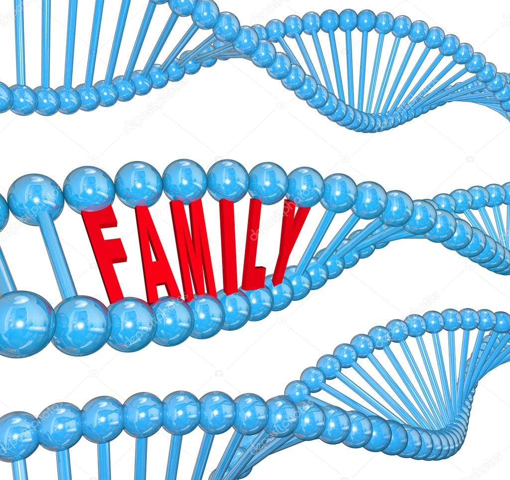 Family Word DNA Strand Biology Hereditary Traits