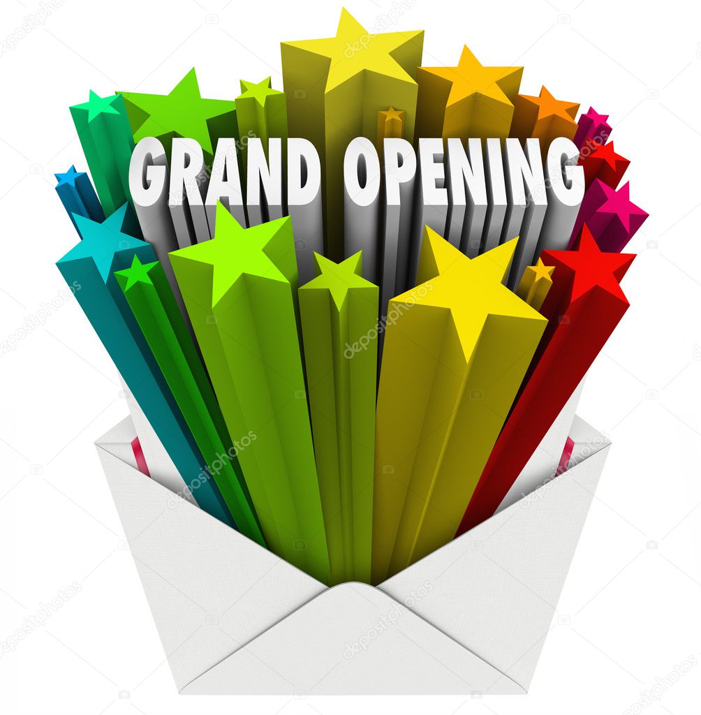 Grand Opening Announcement Letter Envelope Flyer