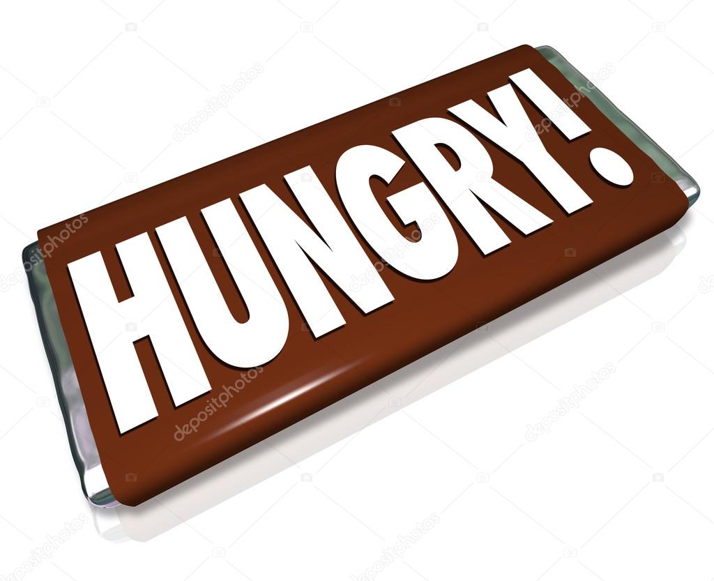Hungry Word Chocolate Candy Bar Wrapper Hunger