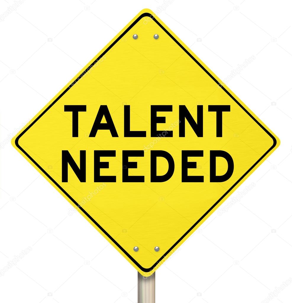 Talent Needed Yellow Road Sign Finding Skilled People Workers